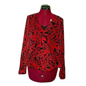 INC Intenational Concepts Top Size Medium Wrap Semi Sheer Attached Camis…